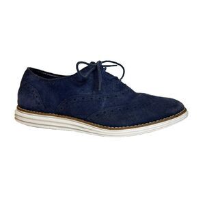 Cole Haan Blue Suede Original Grand Wing II Sneakers W05152